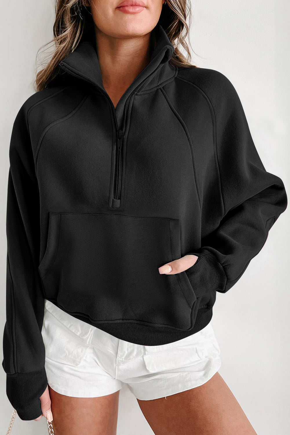 Parchment Zip Up Sweatshirt