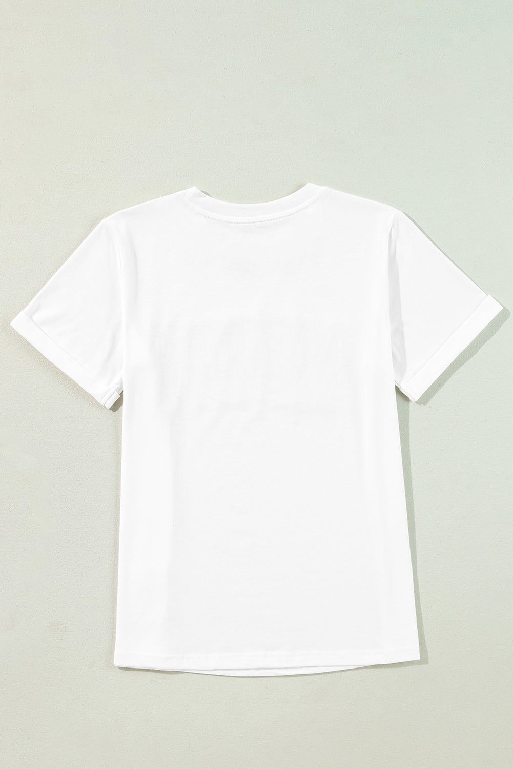 White MERRY Christmas Letter Print Graphic Tee