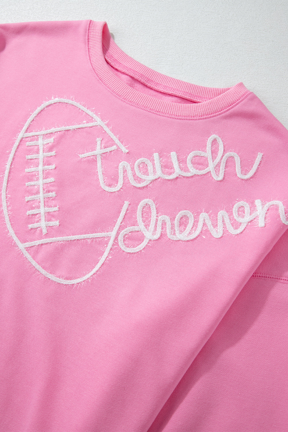 Orange Touch Down Rugby Thread Embroidery Sweatshirt