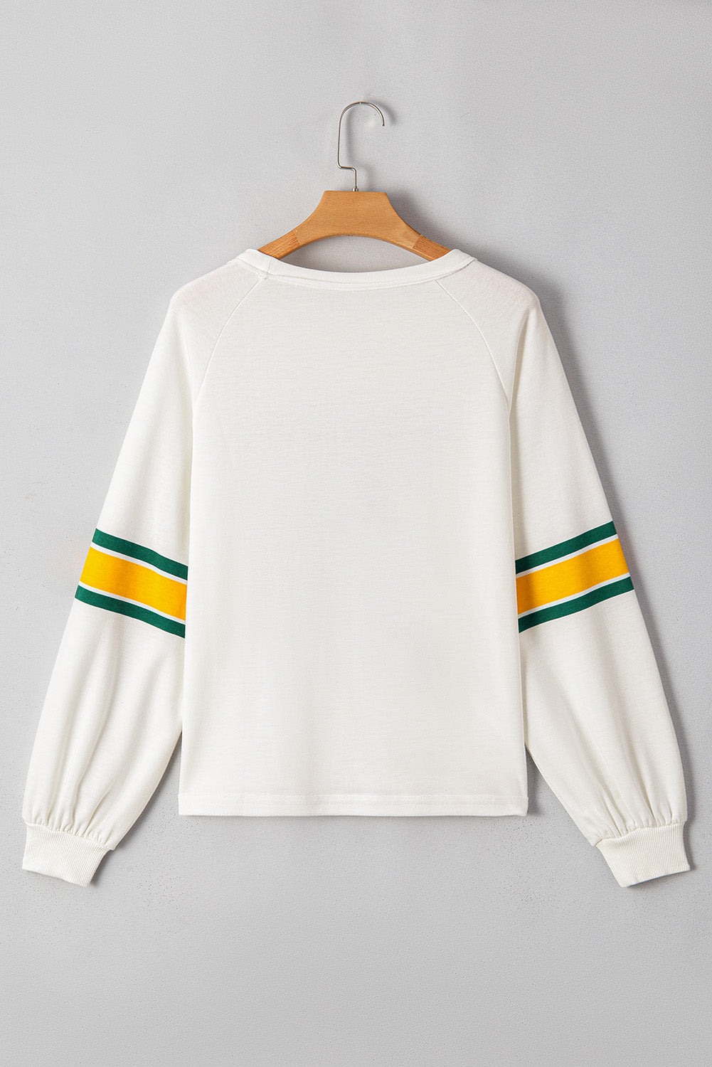 White Vintage Sports Graphic Long Sleeve Top