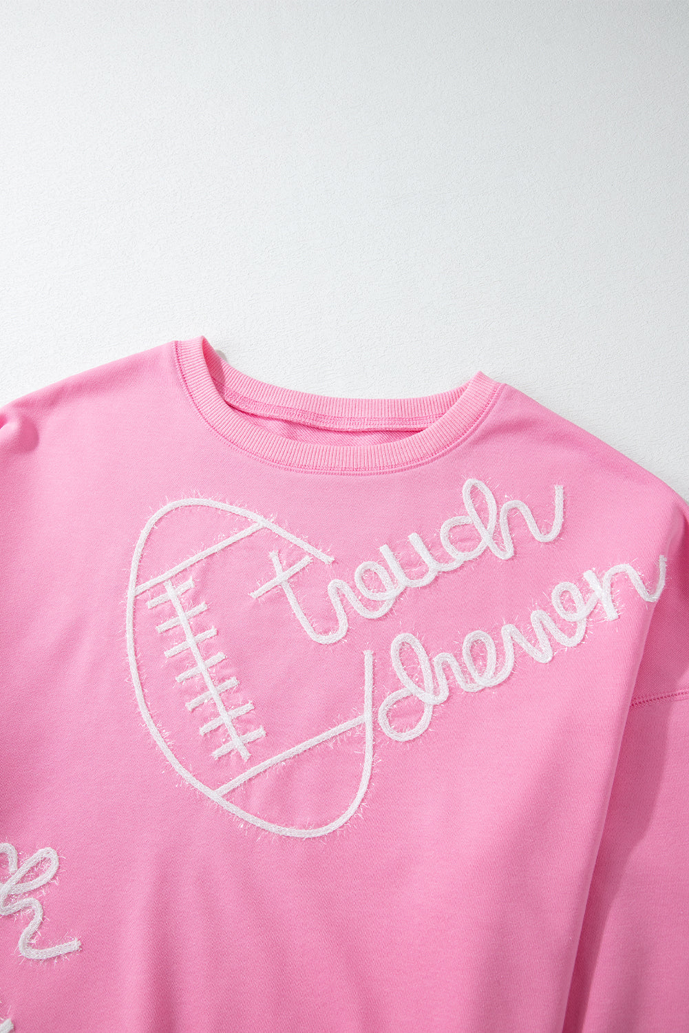 Orange Touch Down Rugby Thread Embroidery Sweatshirt