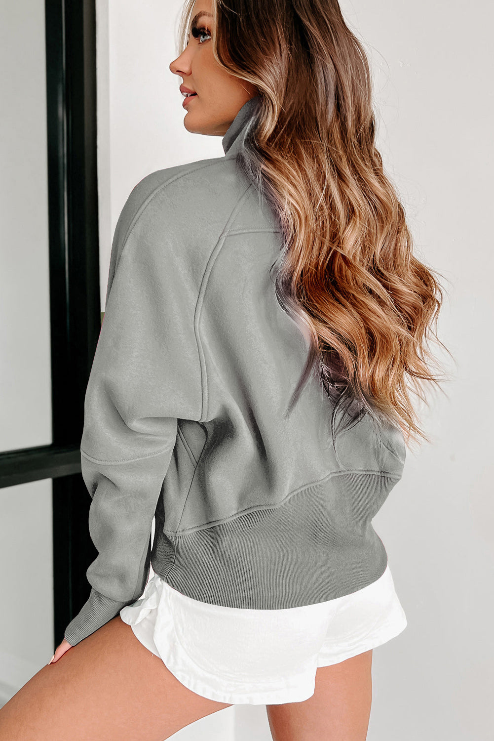 Parchment Zip Up Sweatshirt