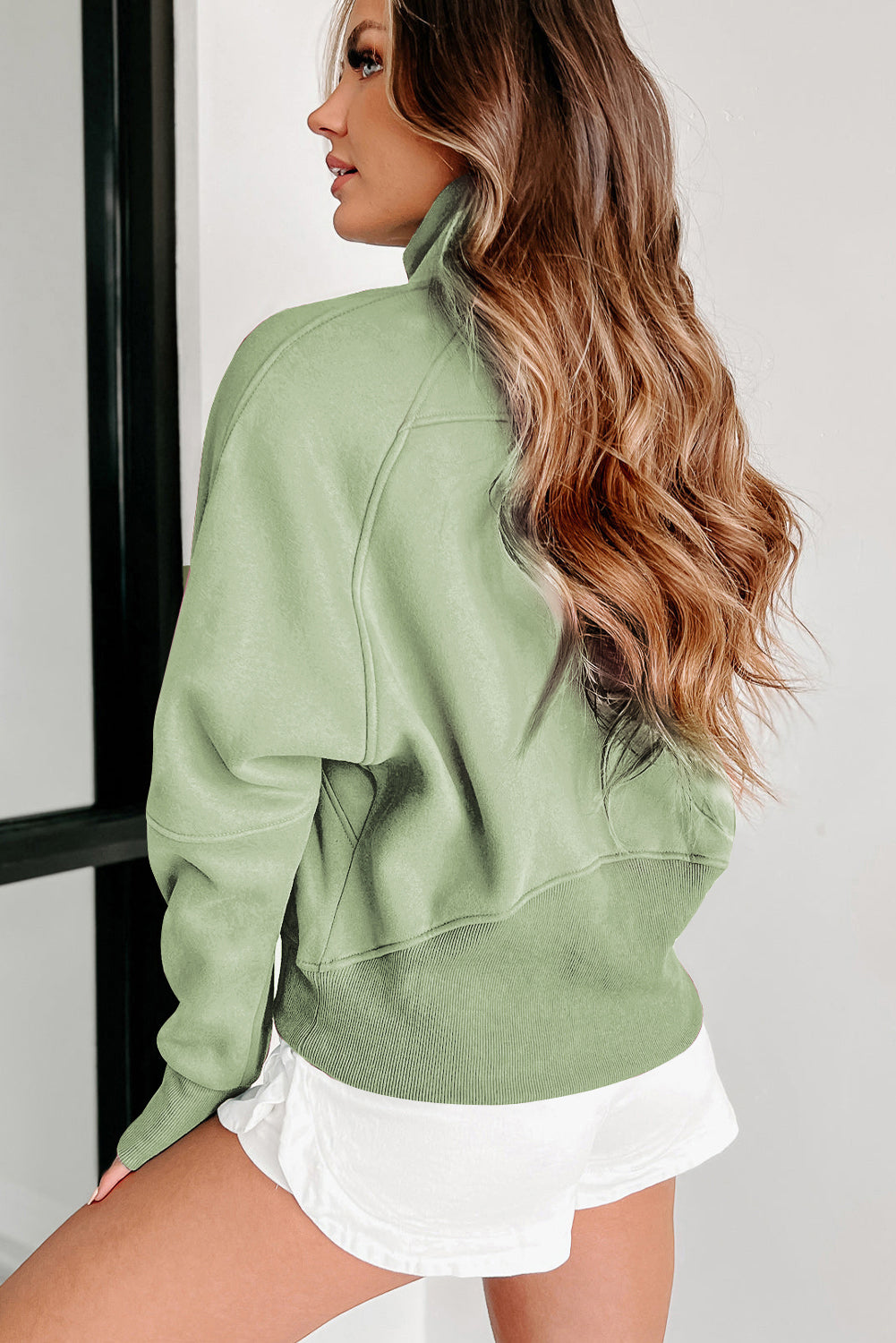 Parchment Zip Up Sweatshirt